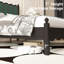 Base de lit plateforme en bois massif de style rétro Ines avec tête de lit tapissier en velours-991268192-991268223
