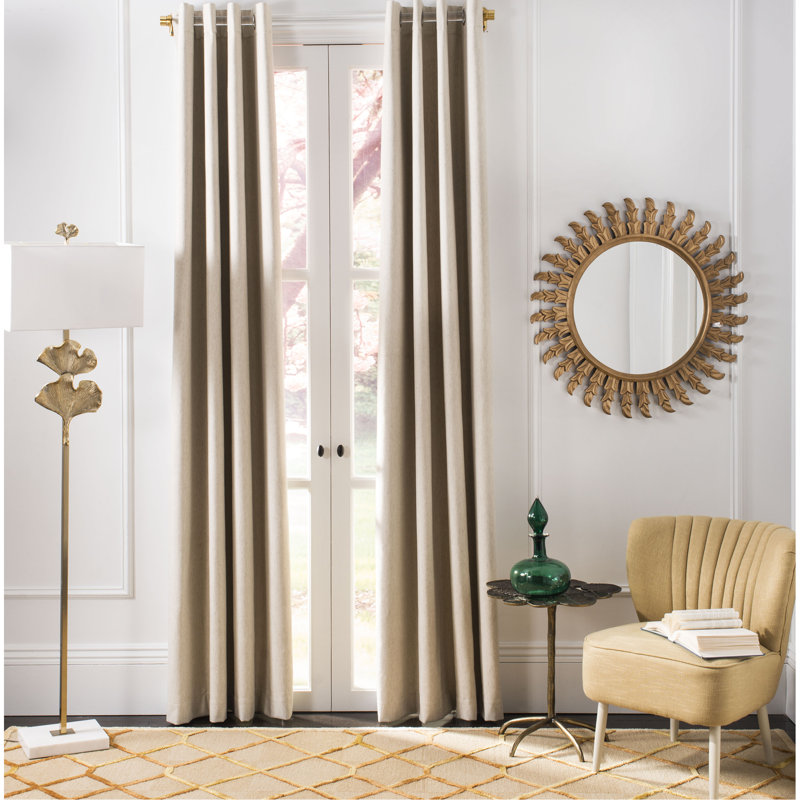Lipinski Room Darkening Curtain Single Panel, 96" L x 52" W