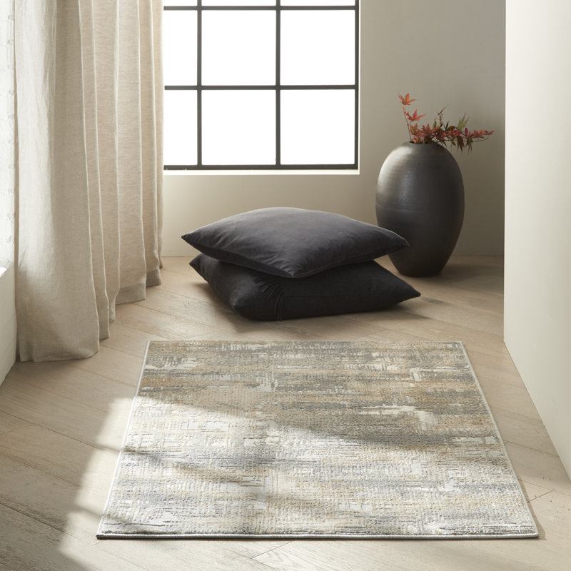 Rush Abstract Area Rug, Rectangle 97 x 152cm