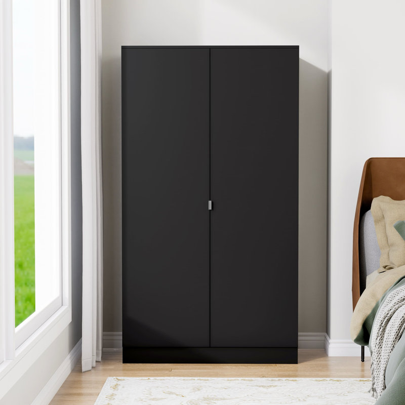 2 Doors Wardrobe Bw201, Black