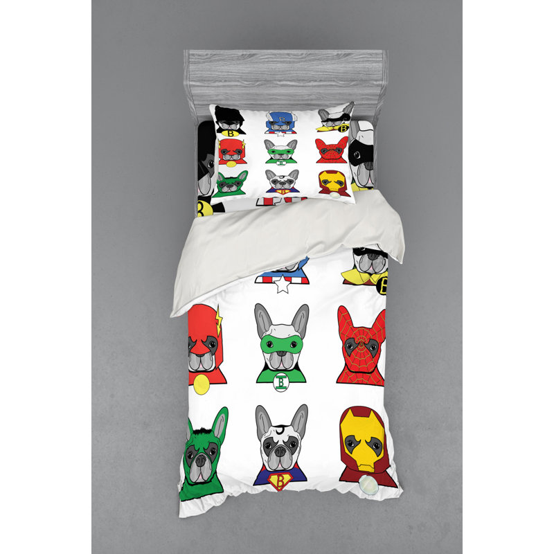 Superhero Quilt Set, Twin XL Duvet Cover + 2 Additional Pieces