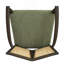Ensemble de 2 chaises de salle à manger (brun foncé et vert)-328917516-328917518