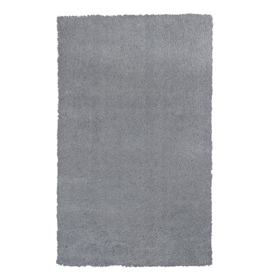 Simoes Handmade Shag Gray Area Rug