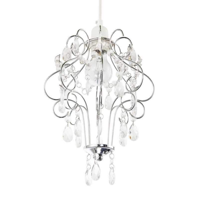 31cm H Metal Novelty Pendant Shade ( No Direct Attachment Method ), Silver