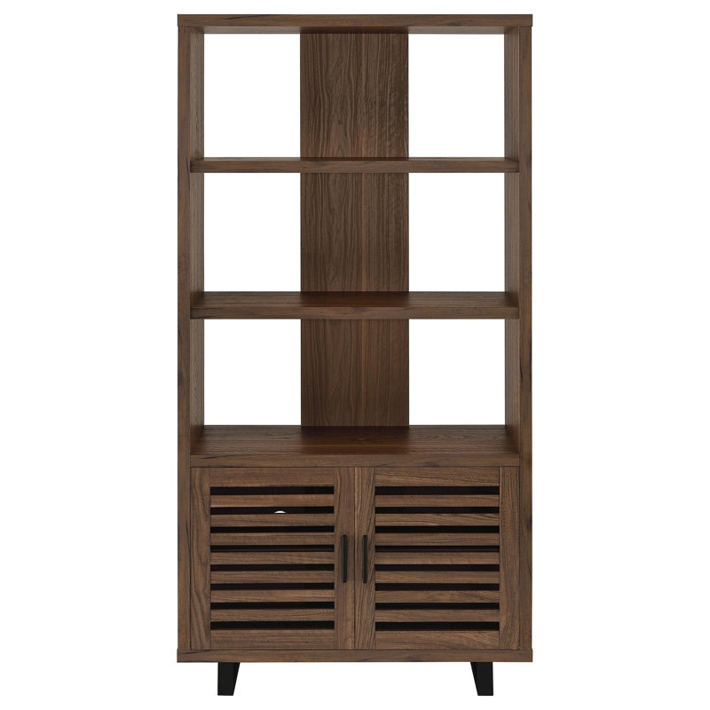 3-Shelf Cabinet Bookcase