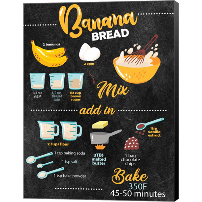 «Bannana Bread» par Kimberly Allen, impression sur toile tendue