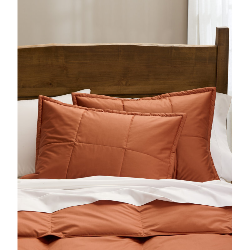 Cuddledown Chroma Comforter Sham, Copper