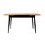 Table de salle à manger moderne extensible, pin atlantique, 47,2 x 27,6 x 29,5 pouces | Panneau de particules 100% enduit de mélamine avec pieds en fer | S'étend jusqu'à 59,1 pouces | Capacité de charge de 220 lb | Élégant et fonctionnel pour toute salle à manger-1434772809