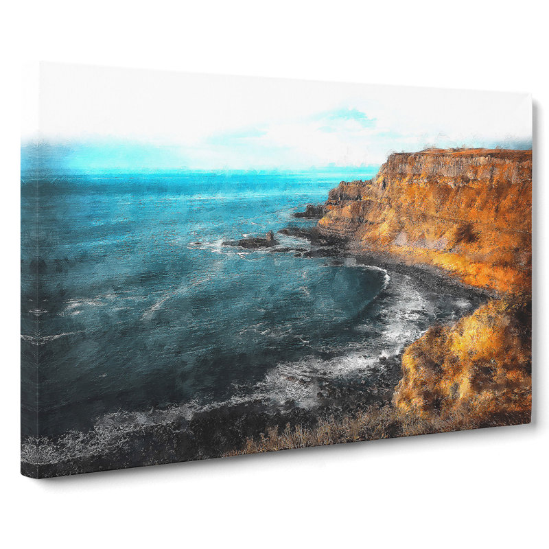 Giant's Causeway Northern Ireland - Wrapped Canvas Painting, 50cm H x 76cm W x 3cm D
