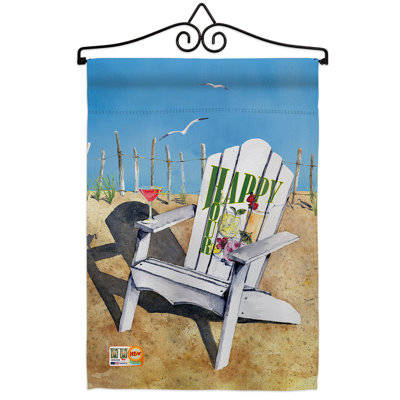 Bord de l’eau en polyester 2 faces 19 x 13 po ensemble de drapeaux
