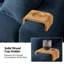 Canapé rembourré avec porte-gobelet en bois massif 87 po Wimberly-94574413