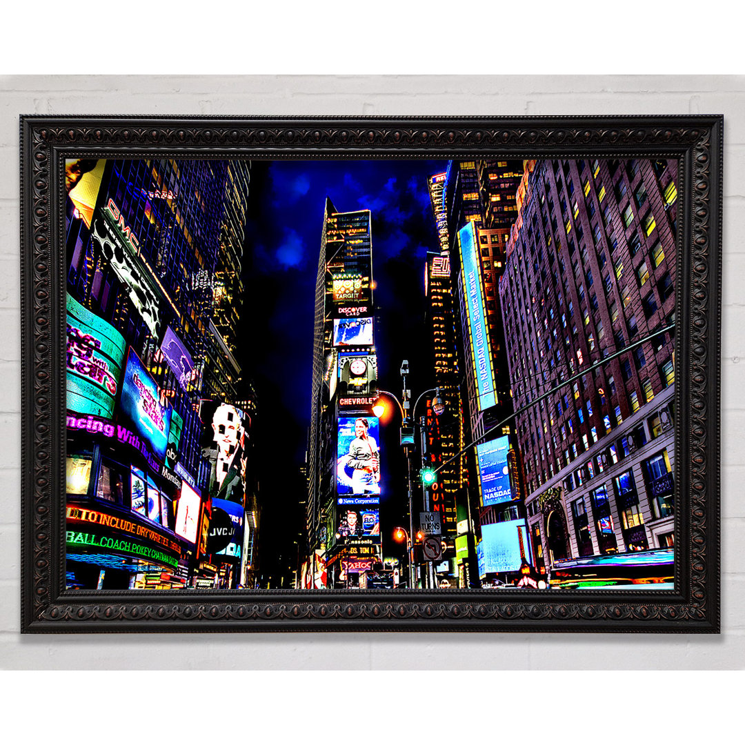 Times Square NYC Nights - Einzelne Bilderrahmen Kunstdrucke