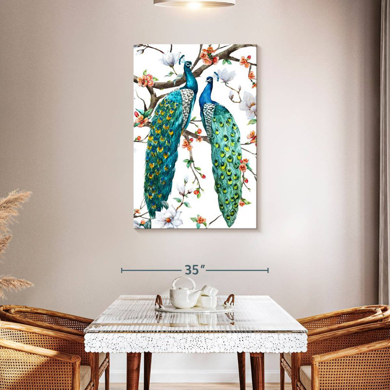 Brampt Paradise Birds I, 45" H x 30" W