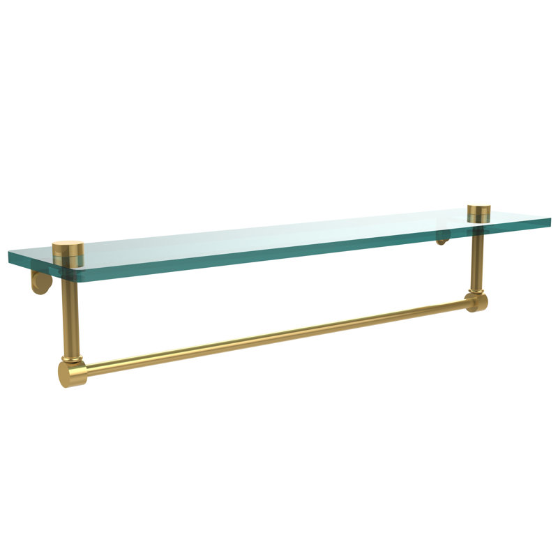Tablette avec porte-serviettes Gober, 22 po, Laiton poli