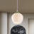  1-light Green Pendant Light With White Glass Shade