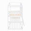Lit superposé simple au dessus d'un lit simple avec échelle, lit en bois-311379027