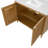Kendal Reeded 42" Light Oak Bathroom Vanity with Cultured Marble Countertop-128732823-128732824