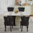Tufted Upholstered Leather Dining Parsons Chairs-1047791401
