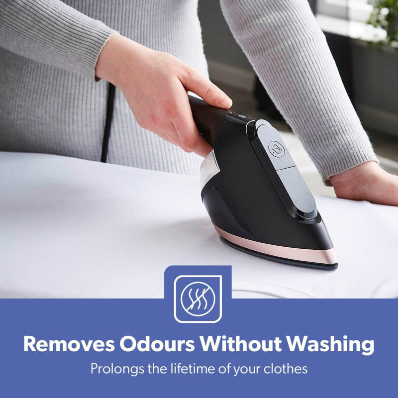 GEEPAS 2-in-1 Handheld Clothes Steamer 170ml Tank 1950W