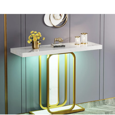 Mid-Century Modern Console Table For Entryway