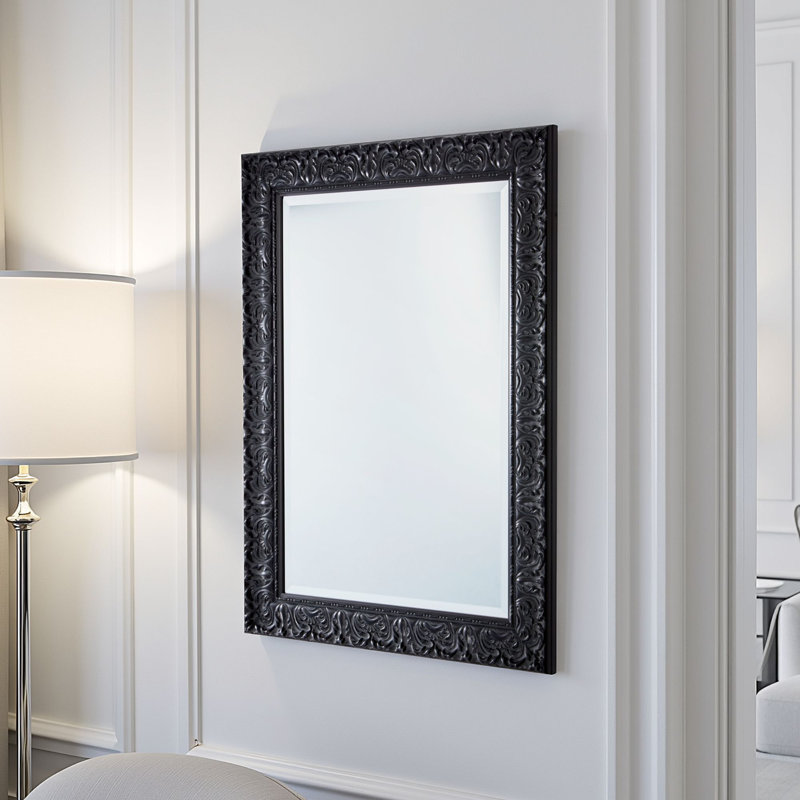 Rectangle Mirror, Black, 102.5 cm H x 74.5 cm W