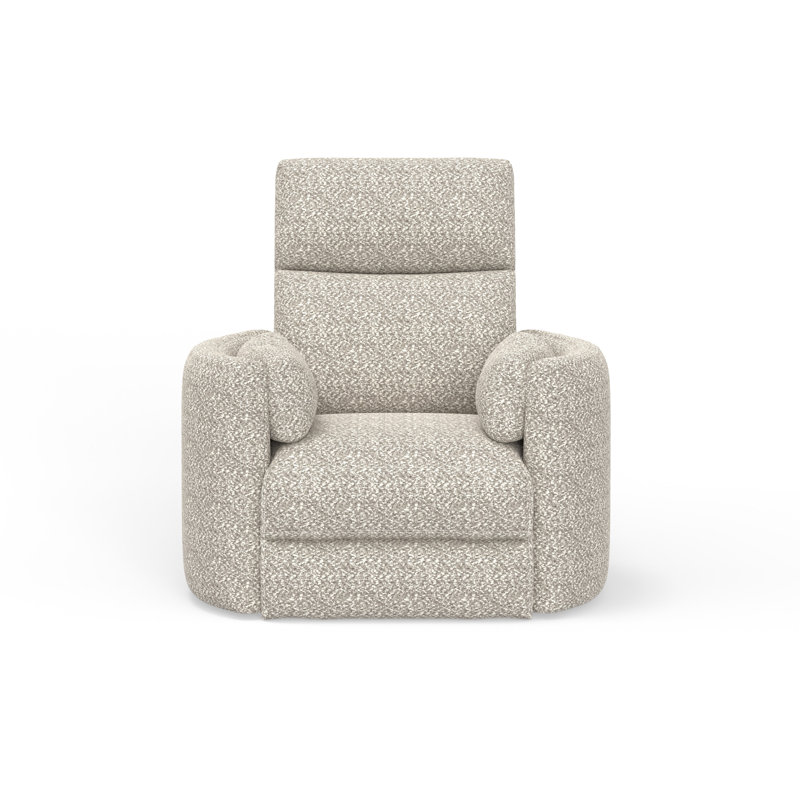 Power Swivel Glider Rocker Recliner, Tatum River Rock Beige Boucle