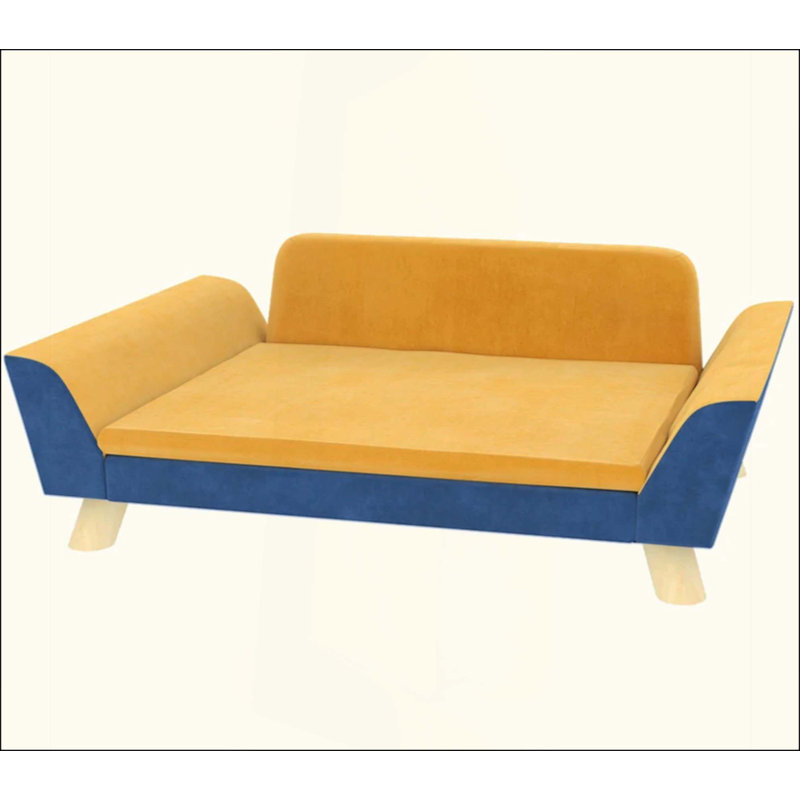 Canapé-lit pour chien avec coussin moelleux, housse lavable