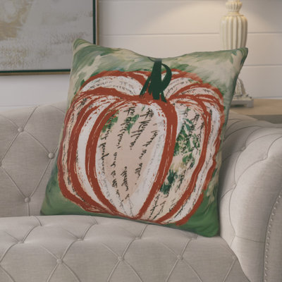 Housse de coussin et insert décoratifs à motif de citrouilles artistiques Flipping for Fall