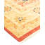 Tapis unique ivoire / sable / rouge noué à la main Sandhu 8 pi 2 po x 9 pi 9 po