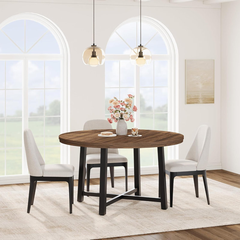 Round Dining Table, Brown