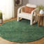 Gabbeh Hand Tufted 20% Cotton/80% Imported Handspun Wool No Pattern Area Rug in Green-950869153