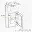 Rangement pour salle de bain Colberta, plancher de ferme Colberta avec porte de grange en rotin et tablette réglable pour la vie organisée-130088576