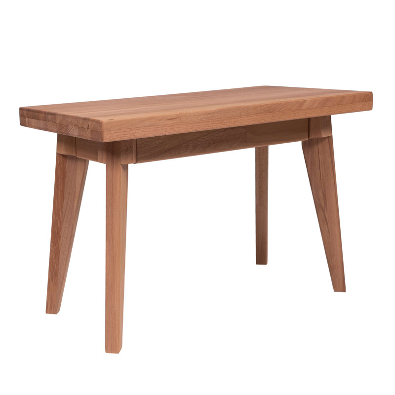 Rosalie wooden bench, 45cm H x 70cm W x 35cm D, Beech heartwood