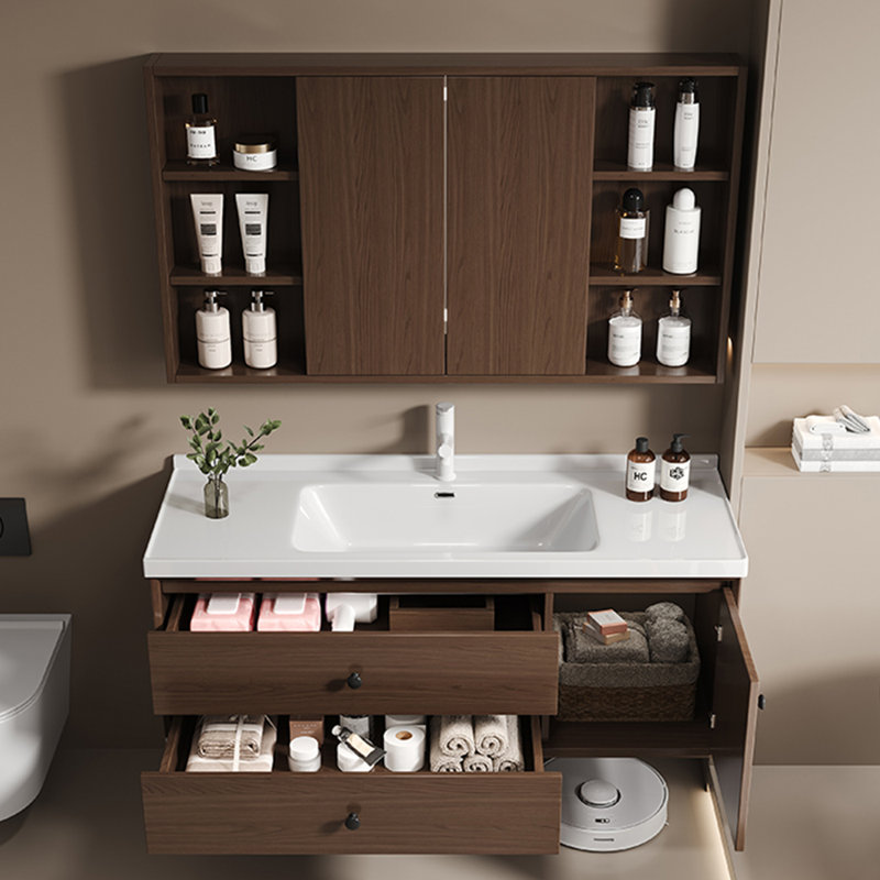 Stylish minimalist style bathroom cabinet.