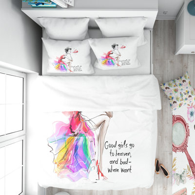 Ensemble de housse de couette designart pretty mode