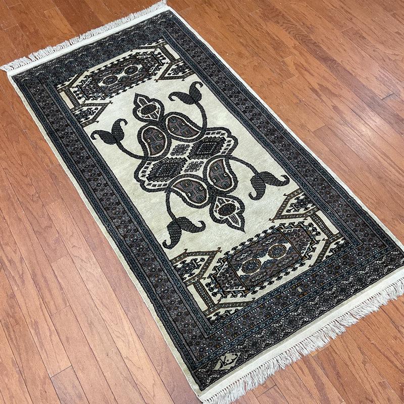  Tapis en laine Bokhara fabriqué à la main