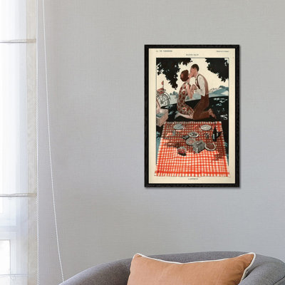 1926 La Vie Parisienne Magazine Plate 1 Piece Wall Art on Canvas