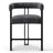 24" Upholstered Tweed Solid Back Counter Stool-1987020186