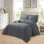 Polyester Floral Bedspread with Pillow Shams-26015122-26015127