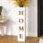 Featherston 27.55" White Wood Floor Vase Entryway Decor Porch Vase Farmhouse Decor