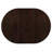 Cappuccino Oval Dining Table with Leaf Extension
