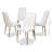 Micayah Parsons Side Chair in White Faux Leather, 37.99'' H X 18.11'' W X 24.8'' D-29832830-29832831