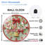 Horloge murale de Noël avec horloge murale 12 po