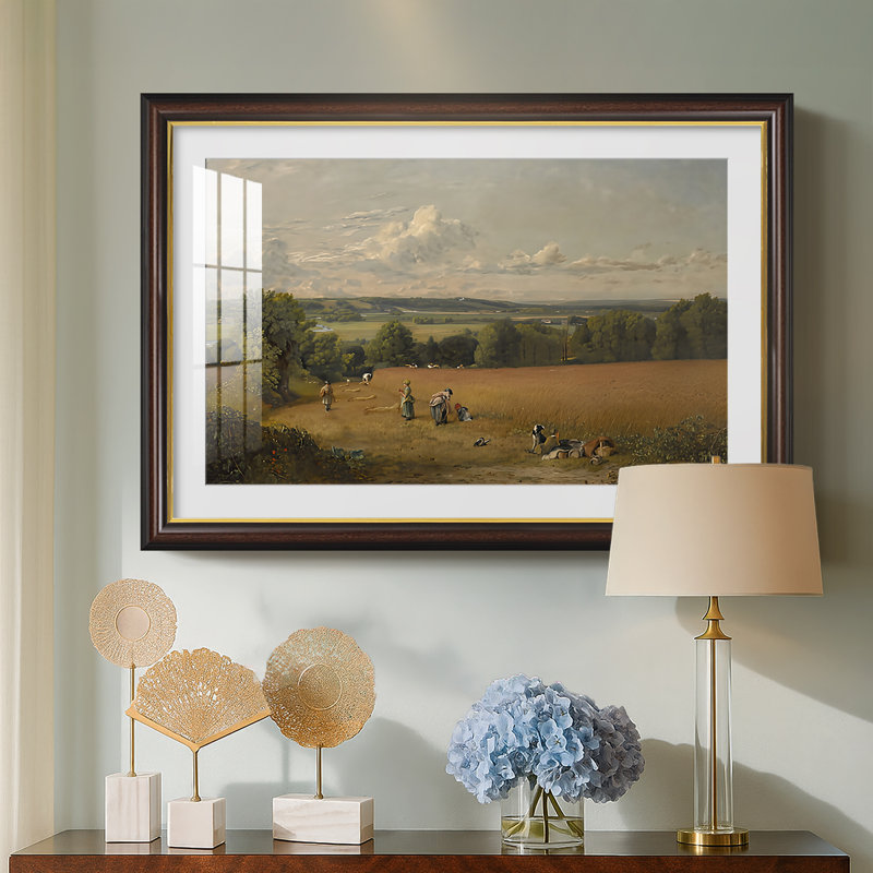 «The Wheat Field», 1816 - John Constable - Toile encadrée sur mesure, Oui, Noyer doré, 30 x 44