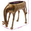 Seau à glace en forme de girafe en laiton - aluminium 19,3 x 8,7 x 15,4 po