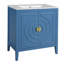 Meuble-lavabo de salle de bain avec lavabo, armoire de rangement avec 2 portes à fermeture douce et 1 tiroir dissimulé, meuble-lavabo pour l'organisation