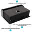 Tablier de cuisine en acier inoxydable à tablier frontal 33 po noir 33 po