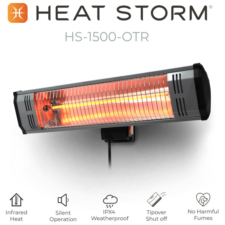 Heat Storm Electric Standing Patio Heater u0026 Reviews - Wayfair Canada