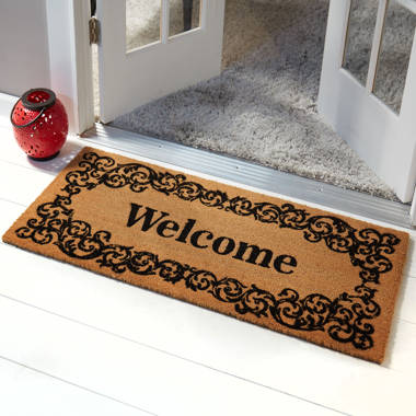 Welcome rubber door mat rug Outdoor door mat Exterior door mat Outdoor  doormats