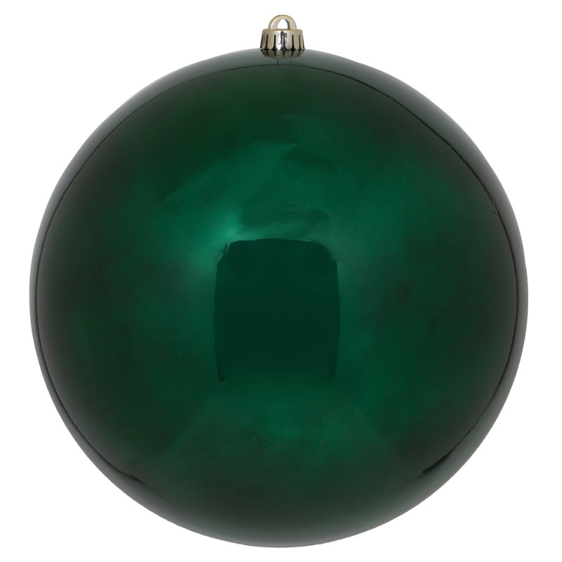 Ornement boule des Fêtes, Vert minuit, H 6 po x l 6 po x P 6 po